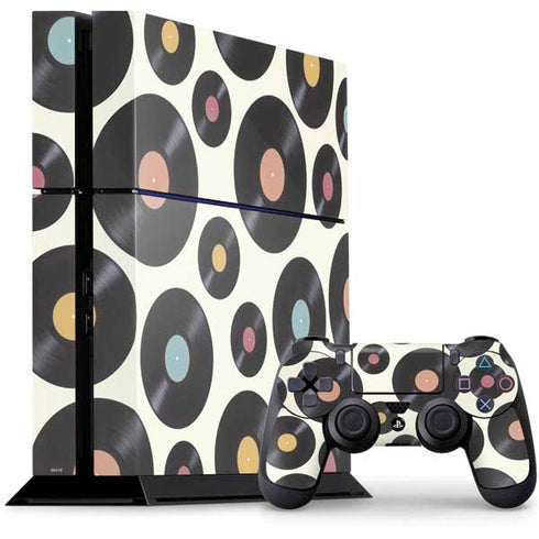 Colorful Records PS4 Console and Controller Bundle Skin