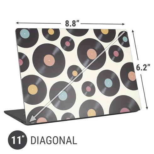 Colorful Records Universal Laptop 11in (8.8 x 6.2in) Skin