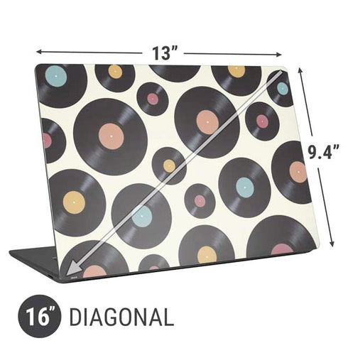 Colorful Records Universal Laptop 16in (13 x 9.4in) Skin
