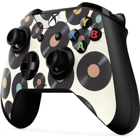 Colorful Records Xbox One X Controller Skin