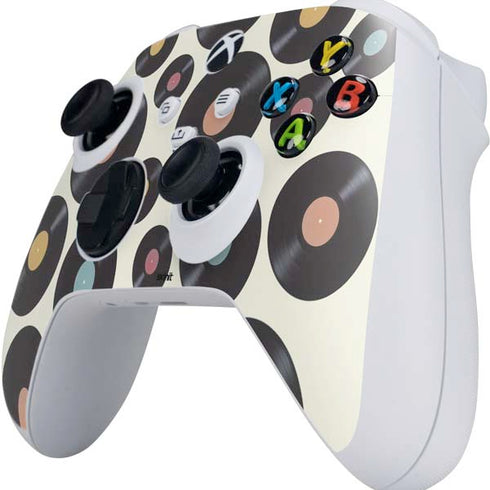 Colorful Records Xbox Series S Controller Skin