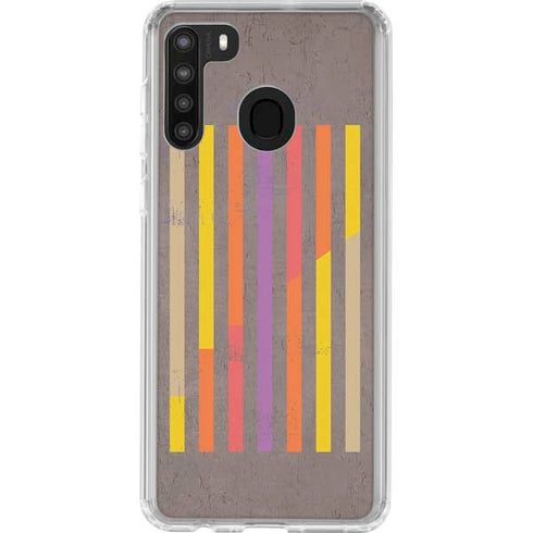 Colors of Spring Galaxy A21 Clear Case