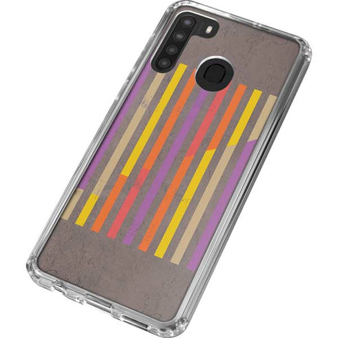 Colors of Spring Galaxy A21 Clear Case