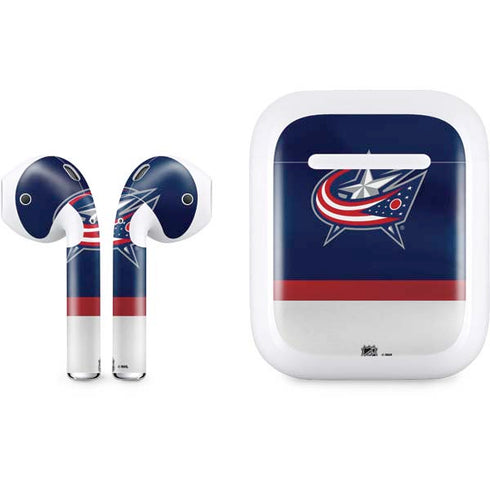 NHL Columbus Blue Jackets Alternate Jersey Apple AirPods Skin