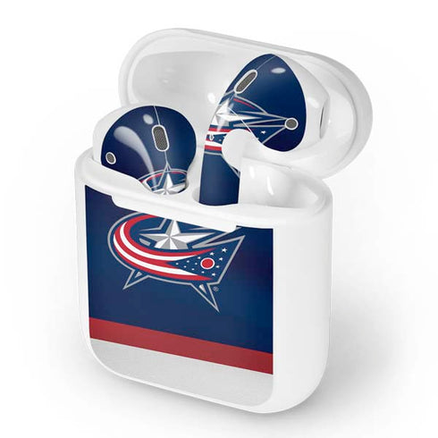 NHL Columbus Blue Jackets Alternate Jersey Apple AirPods Skin
