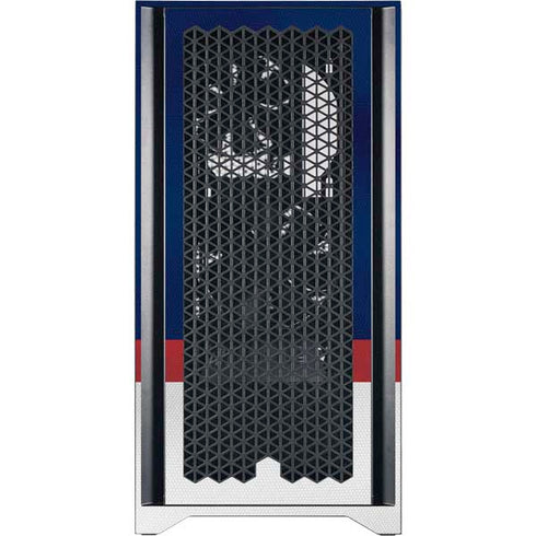 NHL Columbus Blue Jackets Alternate Jersey Corsair 4000D Tempered Glass Mid-Tower ATX Case Skin