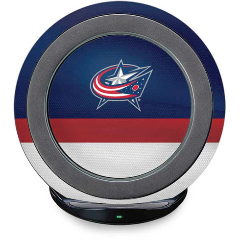 NHL Columbus Blue Jackets Alternate Jersey Fast Charge Wireless Charging Stand Skin