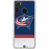 NHL Columbus Blue Jackets Alternate Jersey Galaxy A21 Clear Case