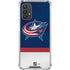 NHL Columbus Blue Jackets Alternate Jersey Galaxy A32 5G Clear Case