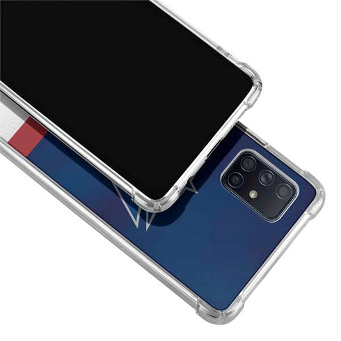 NHL Columbus Blue Jackets Alternate Jersey Galaxy A71 5G Clear Case
