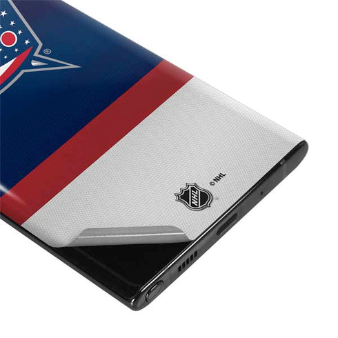 NHL Columbus Blue Jackets Alternate Jersey Galaxy Note 10 Skin