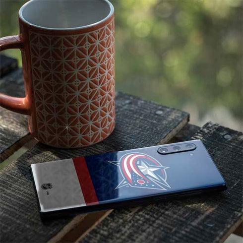 NHL Columbus Blue Jackets Alternate Jersey Galaxy Note 10 Skin