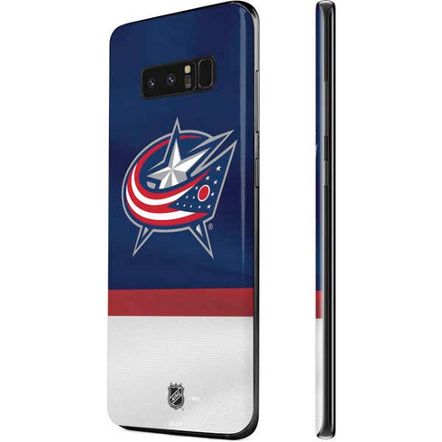 NHL Columbus Blue Jackets Alternate Jersey Galaxy Note 8 Skin