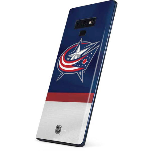 NHL Columbus Blue Jackets Alternate Jersey Galaxy Note 9 Skin