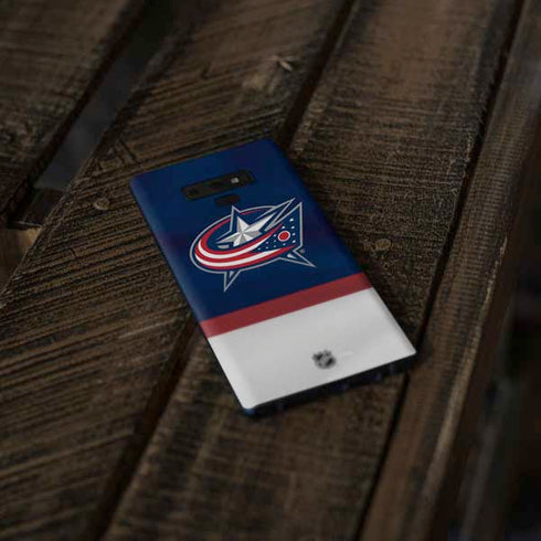 NHL Columbus Blue Jackets Alternate Jersey Galaxy Note 9 Skin