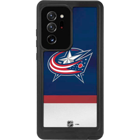 NHL Columbus Blue Jackets Alternate Jersey Galaxy Note20 Ultra 5G Waterproof Case