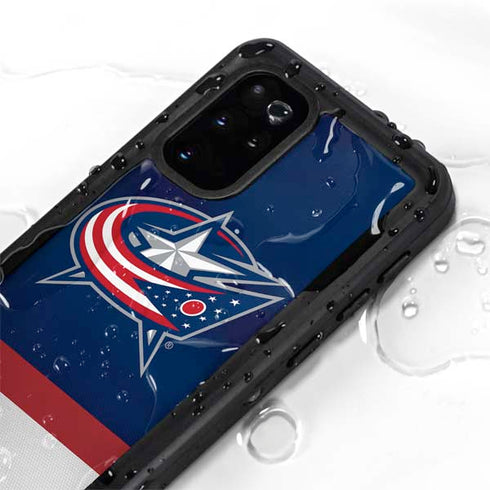 NHL Columbus Blue Jackets Alternate Jersey Galaxy S20 Plus Waterproof Case