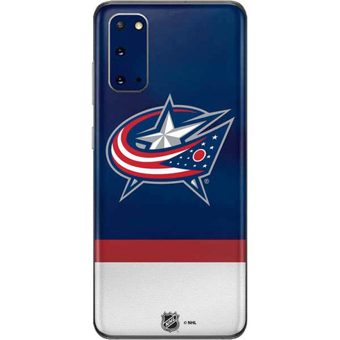 NHL Columbus Blue Jackets Alternate Jersey Galaxy S20 Skin
