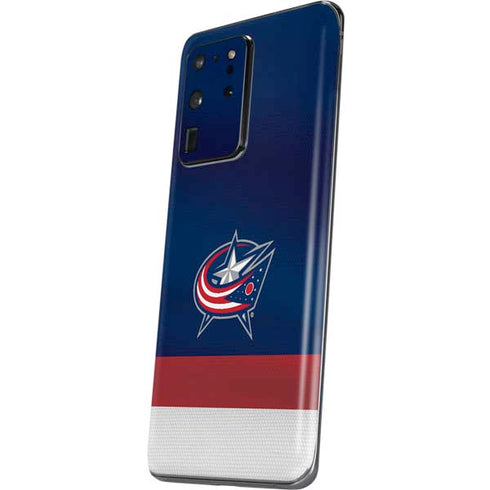 NHL Columbus Blue Jackets Alternate Jersey Galaxy S20 Ultra 5G Skin
