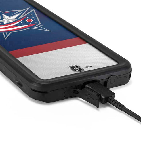 NHL Columbus Blue Jackets Alternate Jersey Galaxy S20 Waterproof Case