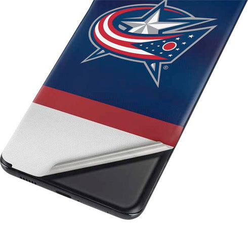 NHL Columbus Blue Jackets Alternate Jersey Galaxy S21 Plus 5G Skin