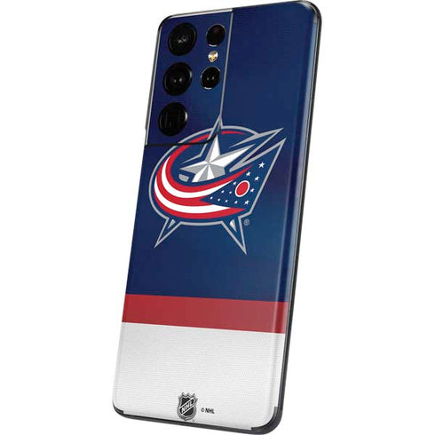 NHL Columbus Blue Jackets Alternate Jersey Galaxy S21 Ultra 5G Skin