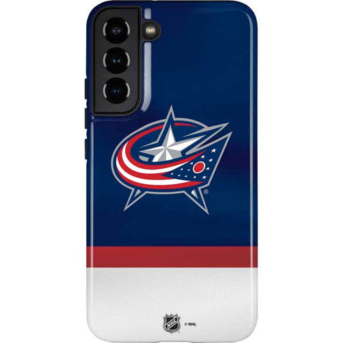NHL Columbus Blue Jackets Alternate Jersey Galaxy S22 Plus Pro Case