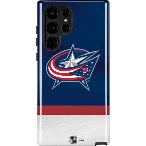NHL Columbus Blue Jackets Alternate Jersey Galaxy S22 Ultra Pro Case