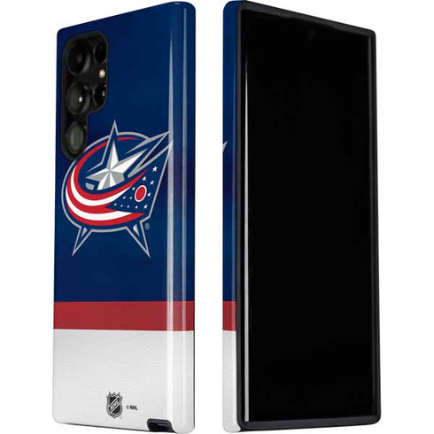 NHL Columbus Blue Jackets Alternate Jersey Galaxy S22 Ultra Pro Case