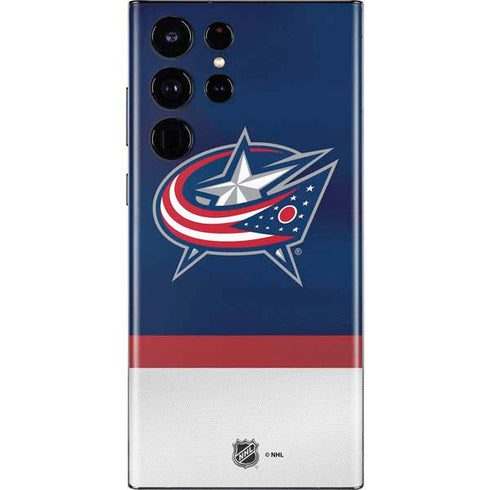 NHL Columbus Blue Jackets Alternate Jersey Galaxy S22 Ultra Skin