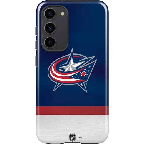 NHL Columbus Blue Jackets Alternate Jersey Galaxy S23 Plus Pro Case
