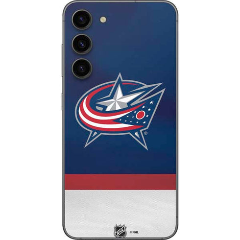NHL Columbus Blue Jackets Alternate Jersey Galaxy S23 Plus Skin
