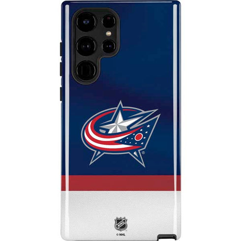NHL Columbus Blue Jackets Alternate Jersey Galaxy S24 Ultra Impact Case
