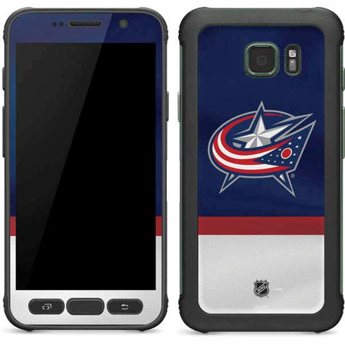 NHL Columbus Blue Jackets Alternate Jersey Galaxy S7 Active Skin