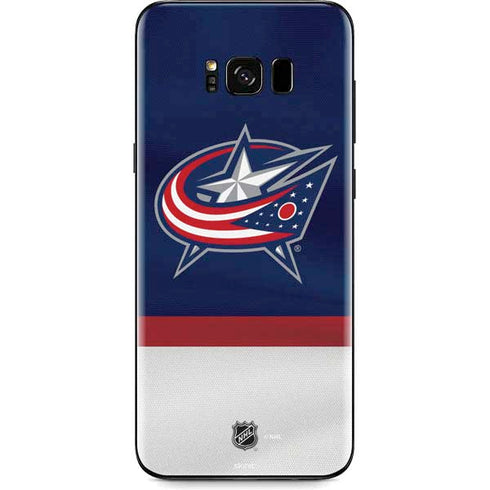 NHL Columbus Blue Jackets Alternate Jersey Galaxy S8 Plus Skin
