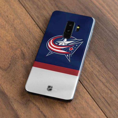 NHL Columbus Blue Jackets Alternate Jersey Galaxy S9 Plus Skin