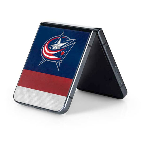 NHL Columbus Blue Jackets Alternate Jersey Galaxy Z Flip5 5G Skin
