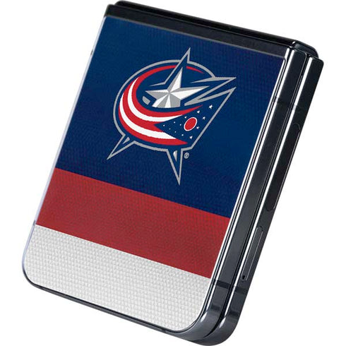 NHL Columbus Blue Jackets Alternate Jersey Galaxy Z Flip5 5G Skin