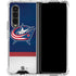 NHL Columbus Blue Jackets Alternate Jersey Galaxy Z Fold4 5G Clear Case