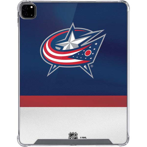 NHL Columbus Blue Jackets Alternate Jersey iPad Pro 12.9in (2020) Clear Case