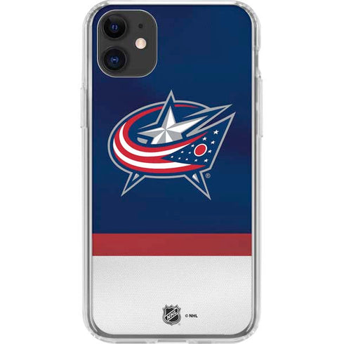 NHL Columbus Blue Jackets Alternate Jersey iPhone 11 Clear Case
