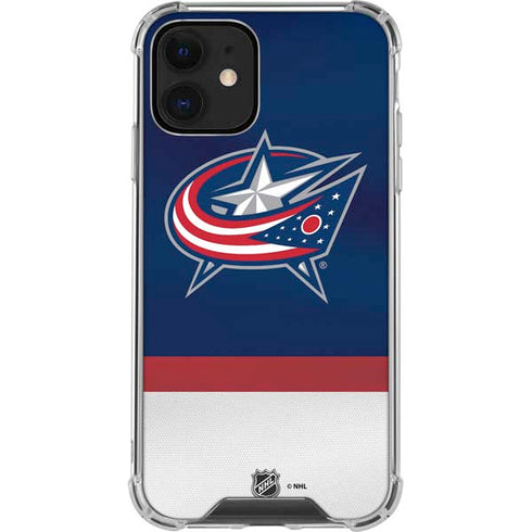 NHL Columbus Blue Jackets Alternate Jersey iPhone 12 Clear Case
