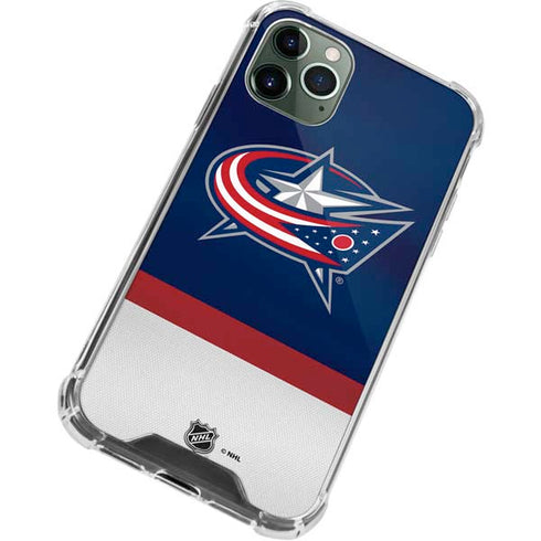 NHL Columbus Blue Jackets Alternate Jersey iPhone 12 Pro Max Clear Case