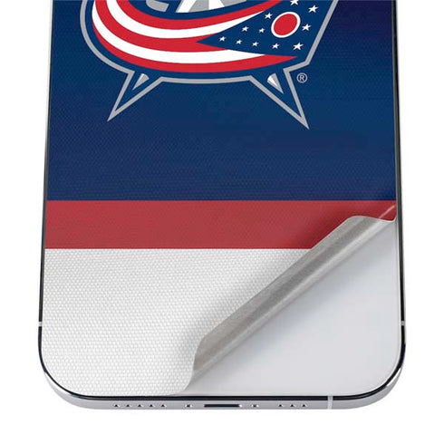 NHL Columbus Blue Jackets Alternate Jersey iPhone 12 Pro Skin