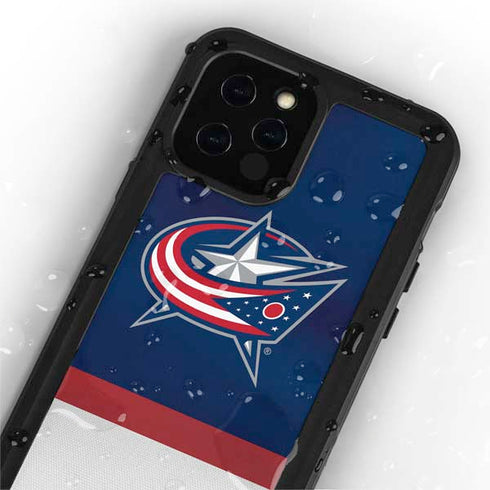 NHL Columbus Blue Jackets Alternate Jersey iPhone 12 Pro Waterproof Case