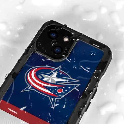 NHL Columbus Blue Jackets Alternate Jersey iPhone 13 Mini Waterproof Case