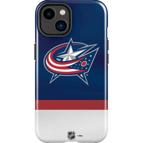 NHL Columbus Blue Jackets Alternate Jersey iPhone 15 Plus Impact Case