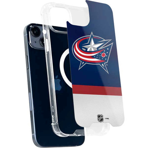 NHL Columbus Blue Jackets Alternate Jersey iPhone 15 Plus MagSafe Case