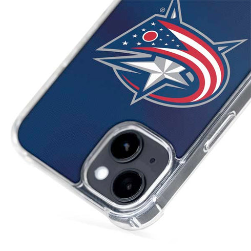 NHL Columbus Blue Jackets Alternate Jersey iPhone 15 Plus MagSafe Case