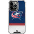 NHL Columbus Blue Jackets Alternate Jersey iPhone 14 Pro Clear Case
